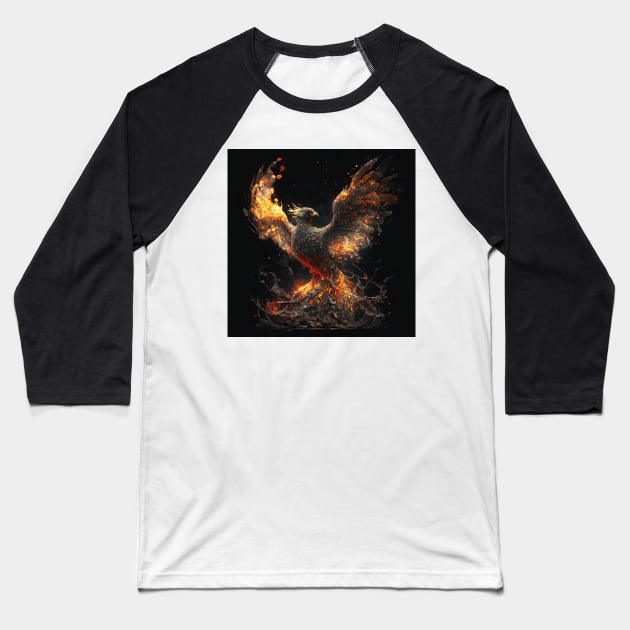 Phoenix from the ashes Baseball T-Shirt by AstroRisq